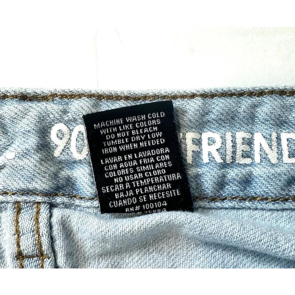 S.O.N.G. 90s Boyfriend Jeans Destroyed Light Blue Size 9/29 - Picture 7 of 15